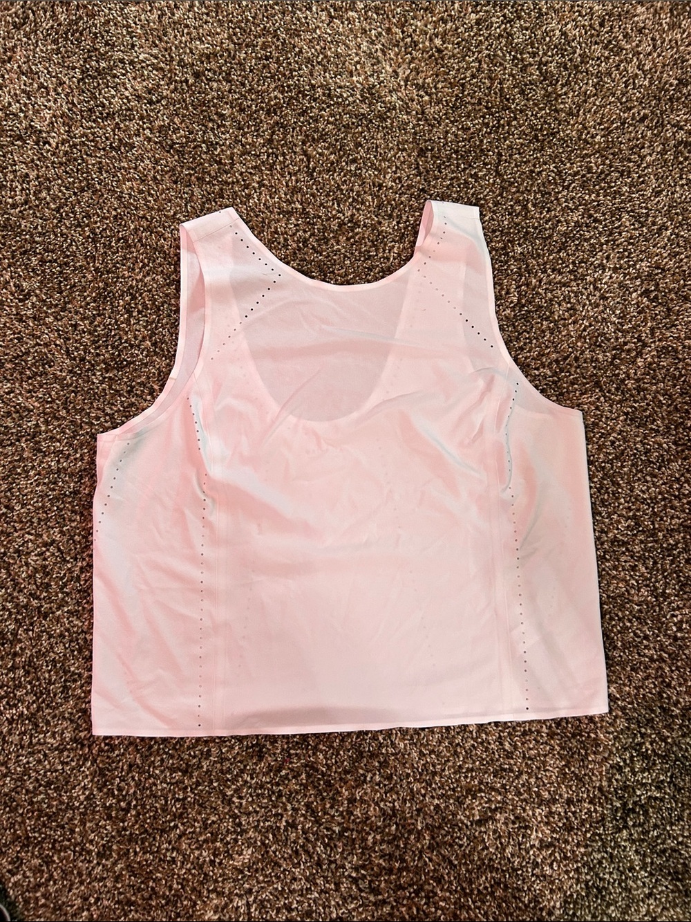 Athleta white Performance Tank with Vent Detail
